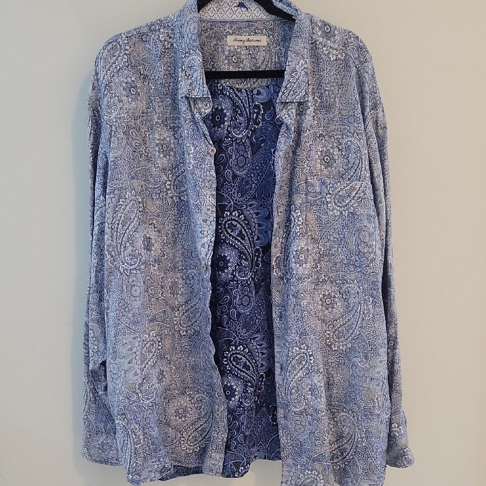 Tommy Bahama Indigo Paisley Shirt
